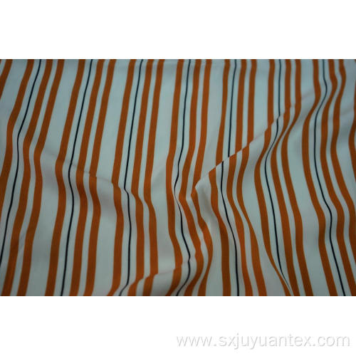 100% Polyester Sea Island Yarn Stripe Print Fabric